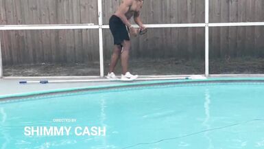 White Wives Matter 8 - Cheating blonde wife fucking her sweaty new black pool guy who fucks way too fast - 2 image
