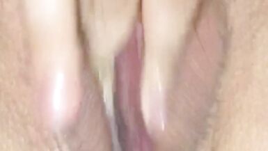 Wife on masturbation show, closeup on display for me. She opens her pussy and I taste her wetness and eat her juices - 11 image
