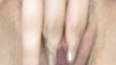 Wife on masturbation show, closeup on display for me. She opens her pussy and I taste her wetness and eat her juices - 9 image