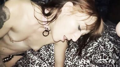 I Give Hubby a Tail While I Suck His Cock!