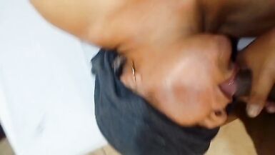 A small compilation of a mature woman sucking cock until she gets the milk out and swallows it - 15 image