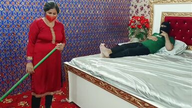 Pakistani Urdu House Maid Seduces and Fucked Hard By her House Owner Boy