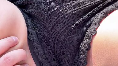 Wife fingered on the terrace - the foreplay - 1 image