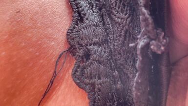 Wife fingered on the terrace - the foreplay