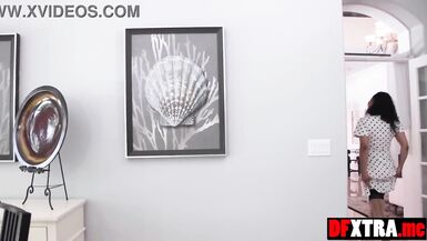 Learning french gets big boobed ebony MILF wife Kellie Shins pussy wet - 9 image
