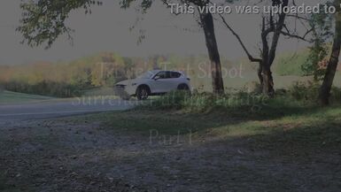 Trixie rubs one out in the parking lot - 2 image