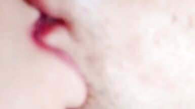 Horny girlfriend kissing so lovely with boyfriend