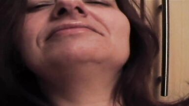 Submissive gilf Julie Whitaker fucks huge cucumber (part 2 of 2) - 14 image