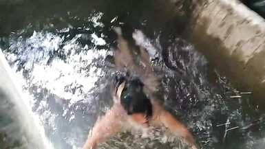 While the neighbor is alone without her husband and horny I come from behind to fuck her - 3 image