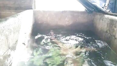 While the neighbor is alone without her husband and horny I come from behind to fuck her - 4 image