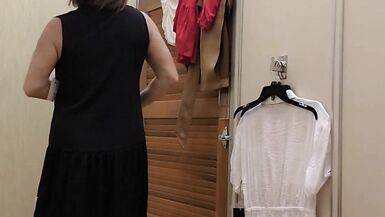 Little Linda is in the dressing room again. Cum in the Dressing Room with Your Fuck Slut - 4 image