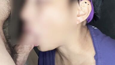 Asian slut socks on white cock - 12 image