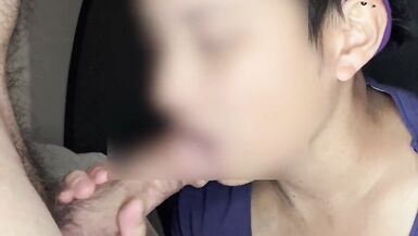 Asian slut socks on white cock - 2 image