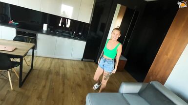 Sexy mommy needs cock so badly that she invites a random guy to fuck her - 2 image