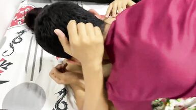 When my stepfather was mopping I seduced him and we ended up fucking and he came in my mouth - 4 image