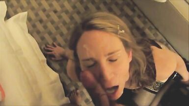 Slut MILF gets a facial and loves it - 12 image