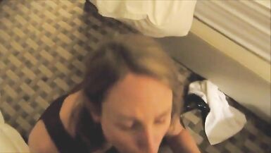 Slut MILF gets a facial and loves it - 2 image