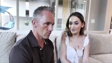 Hot Stepdaughter Sera Ryder Fucked Stepdad in front Of Step Mom - 1 image