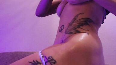 Let's rub oil on my body while I strip down for you - 7 image