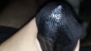 Wife gave used wet panties to masturbate and cum on it - 13 image
