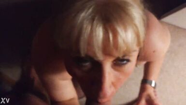 72 year old Granny Stephanie suck a big cock - 14 image