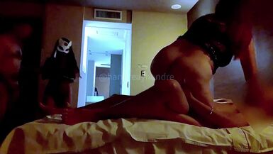 Two couples in a hotel room - We met with a couple we met on the internet, but I didn't imagine we would fuck all night, everything happened, that day we were very horny - 4 image