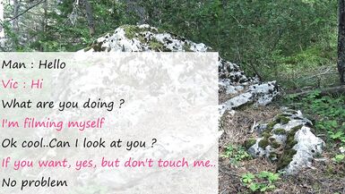 French teen amateur Vic Alouqua let stranger man touch her after peeing - 11 image