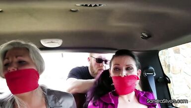 Sandra and two Females Tied up in Van - 12 image