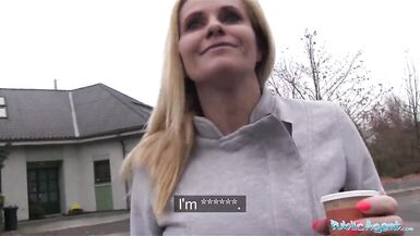 Public Agent Desperate MILF Black Canary Fucks for a Job - 1 image