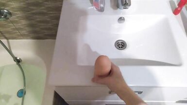 Fluffy Bush Takes a Bath and Admires Hairy Legs Footfetish GinnaGg - 2 image