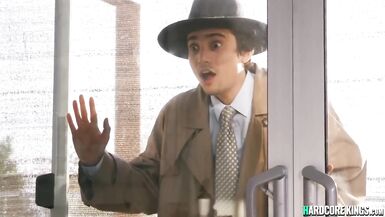 Young detective fucks huge tits MILF