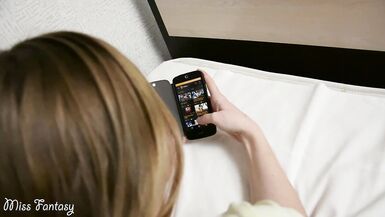 Step sister caught watching porn and fucked in mouth