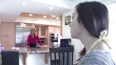 Inexperienced brunette MILF gets fucked by her sugar stepmommy - 2 image