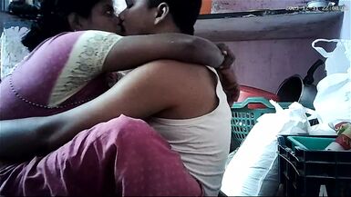 Indian wife romantic kissing ass