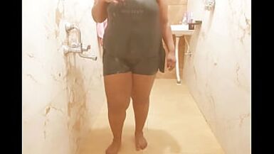 Myanmar sexy milf taking shower - 1 image