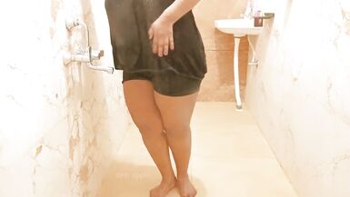Myanmar sexy milf taking shower - 3 image
