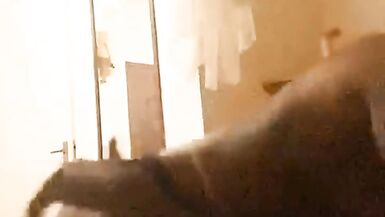 Sexy ebony milf gets cum on ass after riding bbc - 7 image