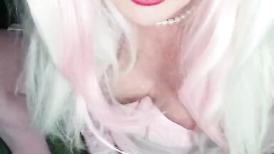 Pink trans puffy nipples cum - 10 image