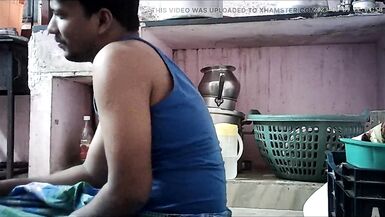 Indian house wife lips kissing ass