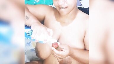 Cream, Strawberry, Squirts, Masturbation, Uncontrolled Venezuelan Mature - 2 image