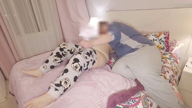 My stepmom is horny and lets me give her a creampie - 2 image