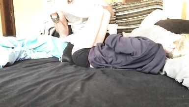 SPANISH MILF SUCKING AND RIDING DICK ( with LITTLE BLONDE and WILDSPAINMAN ) - 3 image