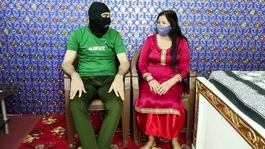 Indian Desi Aunty Caught My Dick and Sucking It in Waiting Room - 1 image