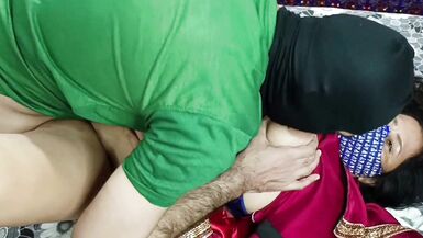 Indian Desi Aunty Caught My Dick and Sucking It in Waiting Room - 10 image