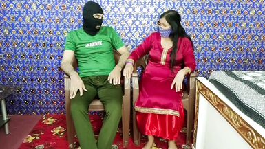 Indian Desi Aunty Caught My Dick and Sucking It in Waiting Room - 2 image