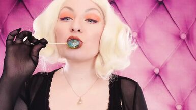 Asmr Video: Lipstick, Mesh Gloves and Lollipop (arya Grander) - 1 image