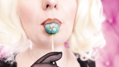 Asmr Video: Lipstick, Mesh Gloves and Lollipop (arya Grander) - 13 image