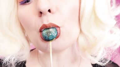 Asmr Video: Lipstick, Mesh Gloves and Lollipop (arya Grander) - 15 image