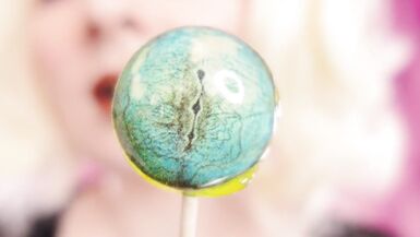 Asmr Video: Lipstick, Mesh Gloves and Lollipop (arya Grander) - 7 image