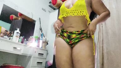 MY WHORE AUNT SHOWS ME HER GREAT BODY AND GIANT BBW ASS - 11 image
